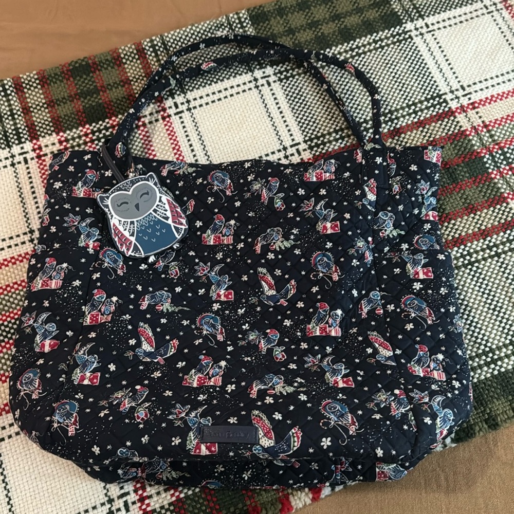 Vera Bradley Tote with Owl Charm